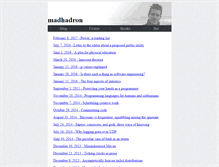Tablet Screenshot of madhadron.com